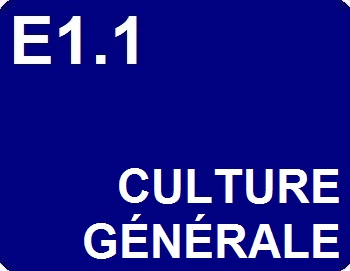 E1.1 : Culture générale