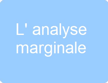 L'analyse marginale